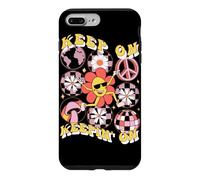 Carcasa para iPhone 7 Plus/8 Plus Keep On Keepin' On Retro Daisy Graphic