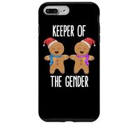 Carcasa para iPhone 7 Plus/8 Plus Keeper of The Gender Revela Baby Shower Gingerbread Xmas