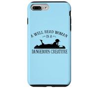Carcasa para iPhone 7 Plus/8 Plus Kids Girls Reading A Well Read Woman Is A Dangerous Creature