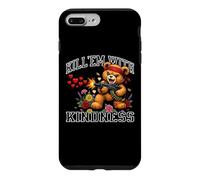Carcasa para iPhone 7 Plus/8 Plus Kill 'Em with Kindness Corazones Flores Oso De Peluche Gráfico