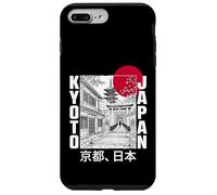 Carcasa para iPhone 7 Plus/8 Plus Kioto Japón Pagoda Torii Puerta Rojo Sol Bosquejo Retro