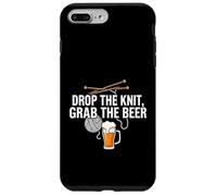 Carcasa para iPhone 7 Plus/8 Plus Knitter Craft Beer Drinker Drop The Knit Grab The Beer