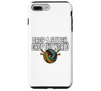 Carcasa para iPhone 7 Plus/8 Plus Knitter Humor Drop A Stitch Drop The World