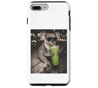 Carcasa para iPhone 7 Plus/8 Plus Koala Bebe Matcha Drink Divertido Meme de Animales Mujer Hombre Divertido