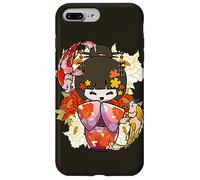 Carcasa para iPhone 7 Plus/8 Plus Kokeshi Doll Koi Fish Japonés Estética Amante