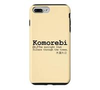 Carcasa para iPhone 7 Plus/8 Plus Komorebi Japonés Palabra Vocab Poético Árbol Sol Naturaleza Amor