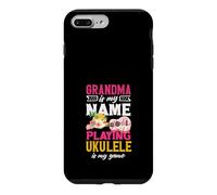 Carcasa para iPhone 7 Plus/8 Plus La Abuela es mi Nombre Tocando Ukelele es mi Jugador de Juego