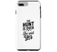 Carcasa para iPhone 7 Plus/8 Plus La Caza ha Terminado Ella Dijo Que sí Celebración de Compromiso