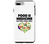 Carcasa para iPhone 7 Plus/8 Plus La Comida es Medicina Comer Bien Sanar Bien Vegano