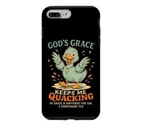Carcasa para iPhone 7 Plus/8 Plus La Gracia de Dios me Mantiene cuestionando Pato Cristiano