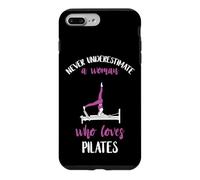 Carcasa para iPhone 7 Plus/8 Plus La Mujer de Pilates Nunca subestima al Instructor de Fitness de Pilates