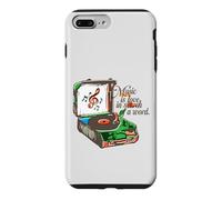 Carcasa para iPhone 7 Plus/8 Plus La música es Amor en Busca de una Palabra Tocadiscos Vintage
