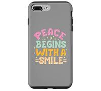 Carcasa para iPhone 7 Plus/8 Plus La Paz Comienza con una Sonrisa Mujer niños Hombres