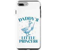 Carcasa para iPhone 7 Plus/8 Plus La pequeña Princesa con Corona de Ganso de papá y su Linda Hija