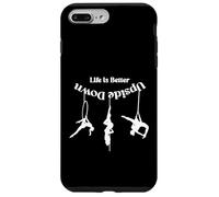 Carcasa para iPhone 7 Plus/8 Plus La Vida aérea es Mejor al revés, Yoga aéreo Fitness