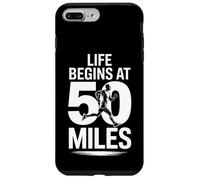 Carcasa para iPhone 7 Plus/8 Plus La Vida Divertida Comienza a 50 Millas Corriendo Diciendo