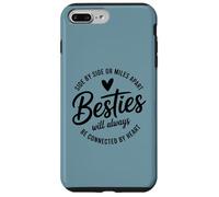 Carcasa para iPhone 7 Plus/8 Plus Lado a Lado o a Millas de Distancia conectados por Heart Besties