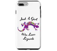 Carcasa para iPhone 7 Plus/8 Plus Lagartija Just A Girl Who Loves Lizards Outfit Lizard Lover
