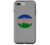 Carcasa para iPhone 7 Plus/8 Plus Lake Champlain Retro Nature - Recuerdo de Vacaciones