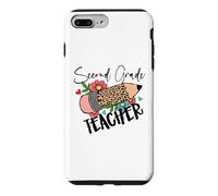 Carcasa para iPhone 7 Plus/8 Plus Lápiz de Leopardo de Segundo Grado para Maestra de Segundo Grado