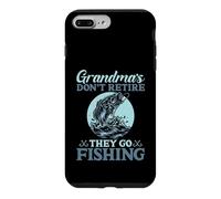 Carcasa para iPhone 7 Plus/8 Plus Las Abuelas no se jubilan Van a Pescar Abuela Pesca