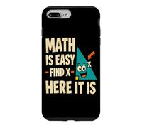 Carcasa para iPhone 7 Plus/8 Plus Las matemáticas Son fáciles Encontrar X Divertido Profesor de matemáticas geometría