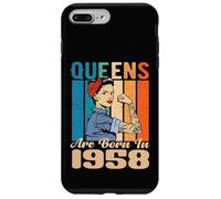 Carcasa para iPhone 7 Plus/8 Plus Las Reinas Nacen en 1958 Cumpleaños Mujer Cumpleaños Novia