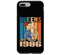 Carcasa para iPhone 7 Plus/8 Plus Las Reinas Nacen en 1986 Cumpleaños Mujer Cumpleaños Novia