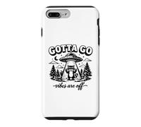 Carcasa para iPhone 7 Plus/8 Plus Las Vibraciones de Gotta Go están apagadas, Divertido Mapache UFO