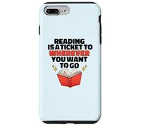Carcasa para iPhone 7 Plus/8 Plus Leer ES UN BOLETO A Donde Quieres IR Reader Meme