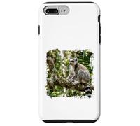 Carcasa para iPhone 7 Plus/8 Plus Lémur Vida Silvestre Animal Selva Bosque Árbol Rama Tropical