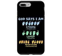 Carcasa para iPhone 7 Plus/8 Plus Lenguaje de señas Americano Manos Verso de la Biblia Cristianismo