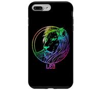 Carcasa para iPhone 7 Plus/8 Plus Leo Zodiaco León Arco Iris Gradiente Astrología Arte Gráfico