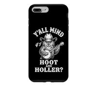 Carcasa para iPhone 7 Plus/8 Plus ¿Les Importa si Hoot & holer? -Divertido búho Diciendo música Country