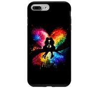 Carcasa para iPhone 7 Plus/8 Plus Lesbian Girls Kissing on Tree Branch Rainbow Silhouette