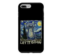 Carcasa para iPhone 7 Plus/8 Plus Let it Gogh Funny Van Gogh Starry Night Raccoon