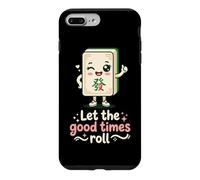 Carcasa para iPhone 7 Plus/8 Plus Let The Good Times Roll Mahjong Player Tile Game Estrategia