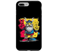 Carcasa para iPhone 7 Plus/8 Plus Letrero de Arte gráfico de Graffiti Pop de Doble Paz Vikingo