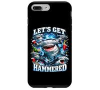 Carcasa para iPhone 7 Plus/8 Plus Let's Get Hammerhead Shark Pun Dad Joke
