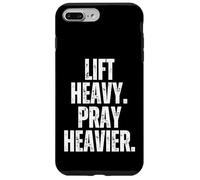 Carcasa para iPhone 7 Plus/8 Plus Levanta Pesado Orar Pesado Levantamiento de Pesas Fe