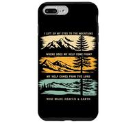 Carcasa para iPhone 7 Plus/8 Plus Levanto mis Ojos a Las montañas Salmo 121 Christian