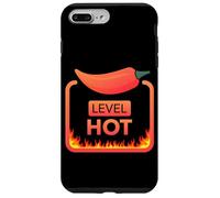 Carcasa para iPhone 7 Plus/8 Plus Level Hot Picante Chili Pepper Workout Lifting Gym Foodie