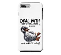Carcasa para iPhone 7 Plus/8 Plus Lidiar con los desafíos Duck Roll Off Cita Divertida