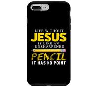 Carcasa para iPhone 7 Plus/8 Plus Life Without Jesus Funny Christian Religious Faith