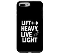 Carcasa para iPhone 7 Plus/8 Plus Lift Heavy Live Light Divertido Motivacional Fitness y Gimnasio