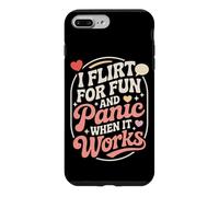Carcasa para iPhone 7 Plus/8 Plus Ligar I Flirt For Fun and Panic When It Works Solteros Citas