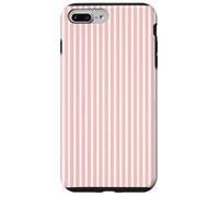 Carcasa para iPhone 7 Plus/8 Plus Lindo Blush Pink Stripes Vertical Líneas Patrón Minimalista
