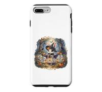 Carcasa para iPhone 7 Plus/8 Plus Lindo Conejo Bruja Halloween Espeluznante Bosque Fantasmas