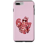 Carcasa para iPhone 7 Plus/8 Plus Lindo Crochet Ghost 67 Meme Pink Coquette Cumpleaños 67