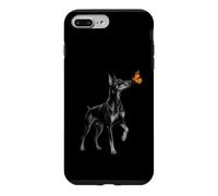 Carcasa para iPhone 7 Plus/8 Plus Lindo Doberman Lovers Butterfly Dobie Design Doberman Mom